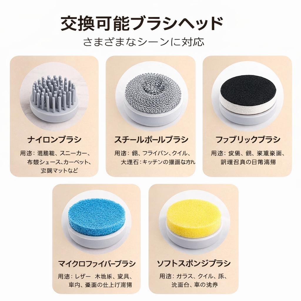 コードレス 電動クリーニングブラシ